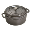 Staub La Cocotte 24cm ümmargune grafiithall malmpott