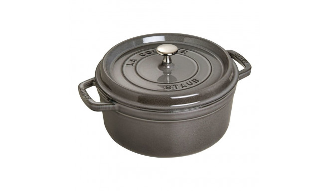 Staub La Cocotte 24cm ümmargune grafiithall malmpott