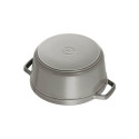 "Staub La Cocotte 24cm rund Graphit-grau.Gusseisen"
