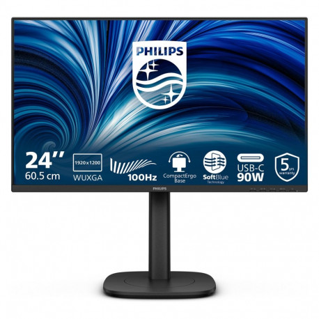 Philips 24B2U3301D 24-tolline Full HD (1920x1080, 120 Hz, 1x HDMI 1.4, 1x DP 1.4, 1x DP), must