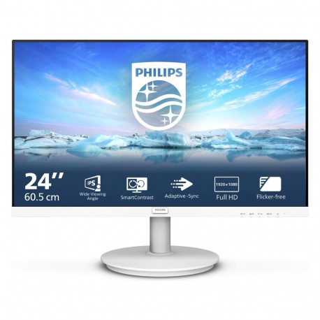 "Philips 60.5cm (23.8"") 241V8AW 16:09 HDMI IPS 100Hz white retail"