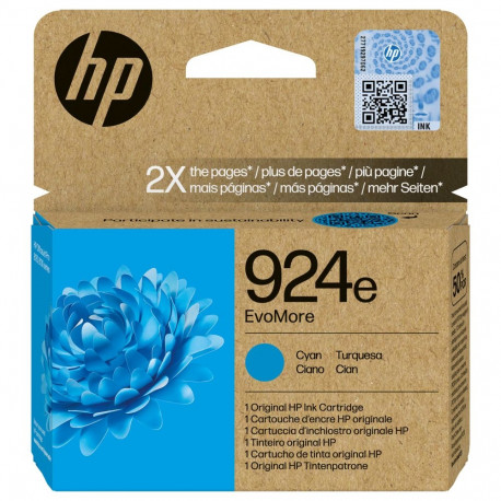 "HP 924e EvoMore Cyan Original Ink Cartridge"