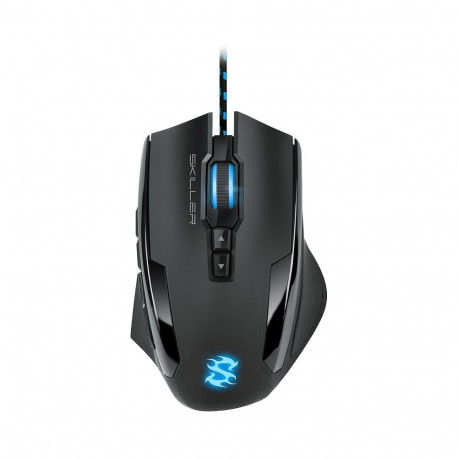 "Sharkoon Skiller SGM1 Gaming Mouse kabelgebunden ergonomisch optisch 12 Tasten Black"