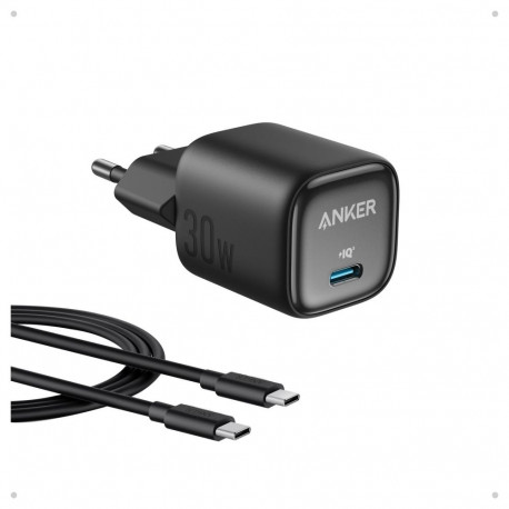 Anker 30W kompaktne GaN kiirlaadija 1x USB-C must