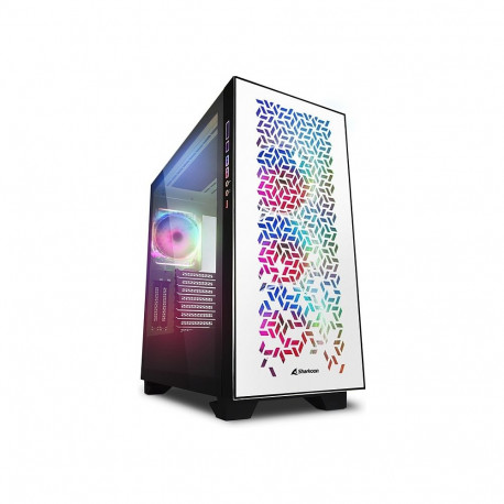 Sharkoon Elite Shark CA300H ATX 2x klaas valge