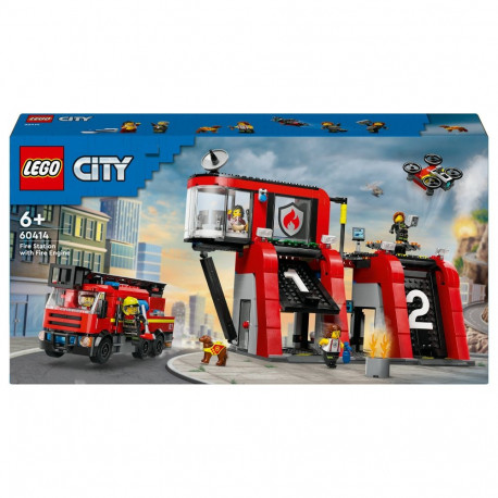 "LEGO City Feuerwehrstation mit Drehleiterfahrzeug 60414"
