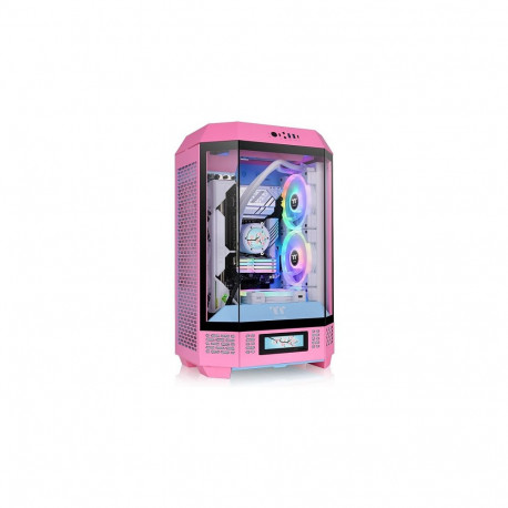 Thermaltake The Tower 300 Bubble Pink roosa karastatud klaas