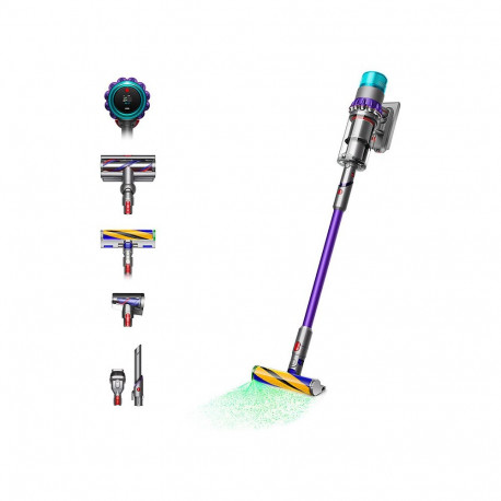 Dyson Gen5Detect Absolute juhtmevaba tolmuimeja (punane/hõbedane/türkiis)