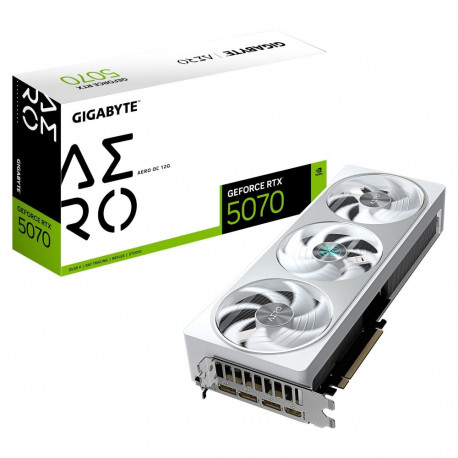 "RTX 5070 12GB Gigabyte Aero OC GDDR7 3 Fan white"