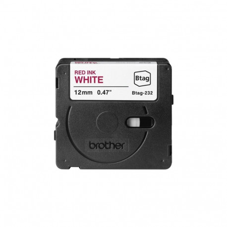 Brother BTAG-232 | Red on White | Btag