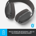 Logitech Zone Vibe 100, Headset (black, Bluetooth, USB-C)