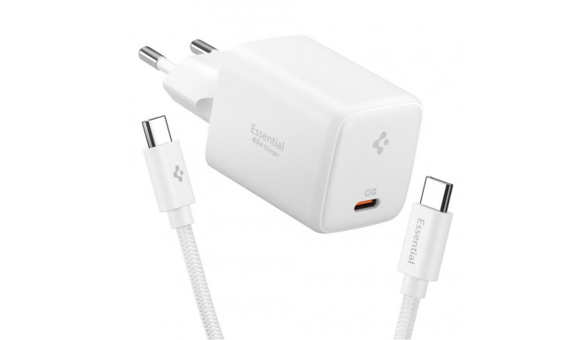 Spigen EE451EU Essential USB-C 45W Wall Charger - White