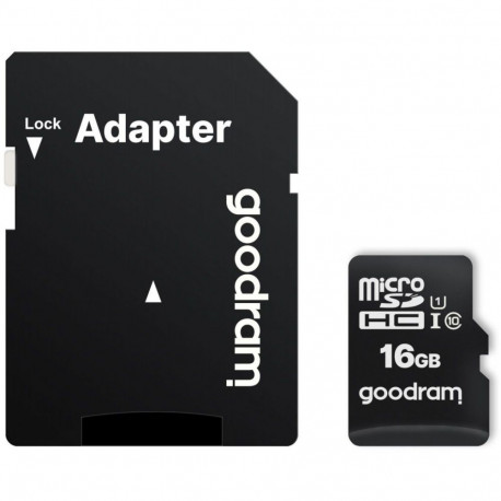 Mälukaart Goodram 16GB MicroSDHC + adapter