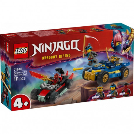 Lego Ninjago 71840 Rogue vs. Drix võidusõiduduell