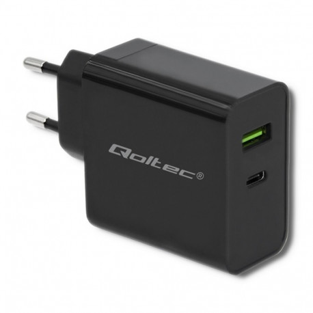 Laadija 45W 5-20V 2.25-3A USB typ C PD USB, must