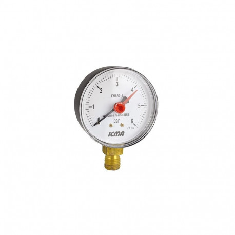 MANOMETER 63MM. 1/4. 6 BAR