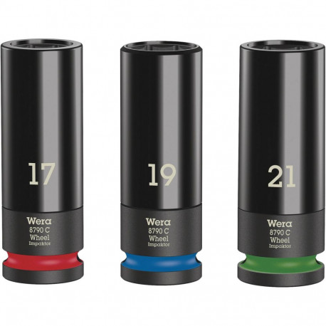 WERA Wheel Impaktor C Set 1 Socket set, 1/2  drive