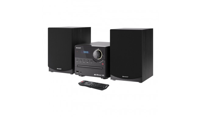 Sharp XL-B517D(BK) must Hi-Fi mikrosüsteem, CD/FM/USB/Bluetooth v5.0, Aux-in, 45W