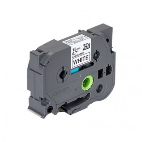 Brother TZ-241 lamineeritud teip must valgel TZe 8 m 1,8 cm