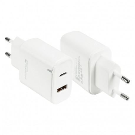 GoodConnections 20W 2-pordiline USB-A/USB-C valge laadija