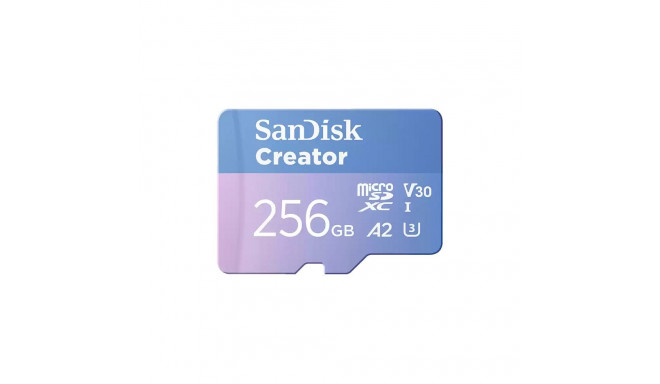 SanDisk Creator MicroSD 256GB mälukaart