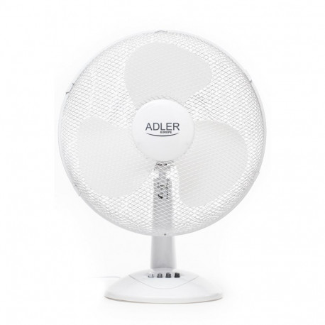 Ventilaator lauale 40cm AD7304 - 3 kiirust, pöörlev (lülitatav), kallutatav, 45W 53dB 2kg valge