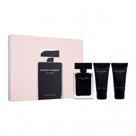 Narciso Rodriguez For Her Eau de Toilette (50ml) (Edt 50 ml + Body Lotion 50 ml + Shower Gel 50 ml)