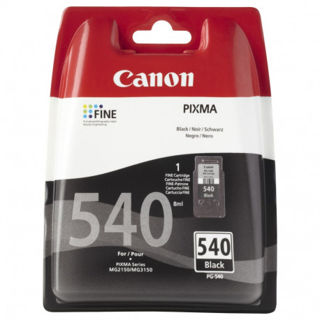 Canon tindikassett PG-540 5225B004 mullpakend turvaelemendiga, must