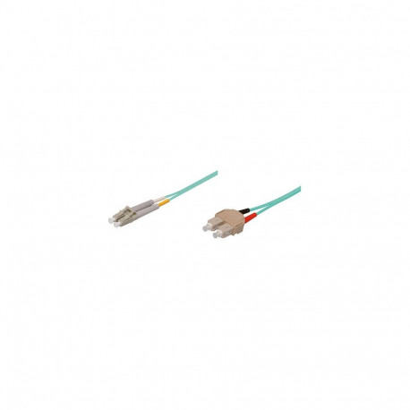 "Patchkabel LWL Duplex OM3 (Multimode, 50/125) LC/SC, LSZH, austauschbare Polarität, 0,5m, Good Conn