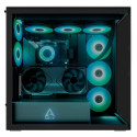 "Arctic Xtender (Black) black window with GPU vertical mount"
