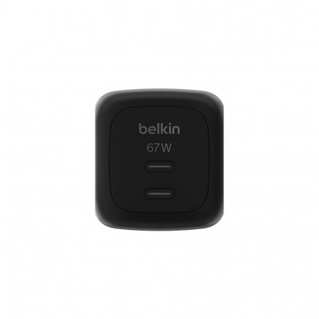 "Belkin Ladegert Dual USB-C 67W PD + PPS ,schwarz WCH020kqBK"