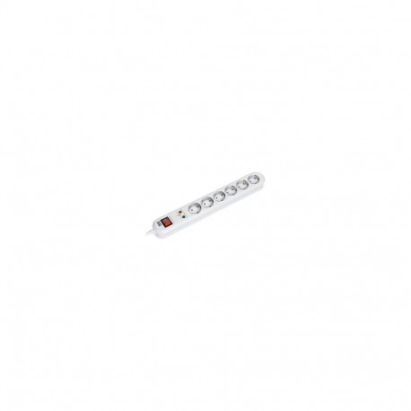 Bachmann Smart 6xCEE7/3 valge 1xSPD lülitiga pikendusjuhe 1,5m CEE7/7