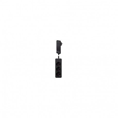 "BACHMANN SmartPlug Flachstecker, mit 3x Schutzkontakt Steckdosenleiste, schwarz, 1,6 m"