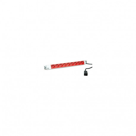 "BACHMANN 19"" Steckdosenleiste 9x Schutzkontakt C20-Stecker, Aluminium"