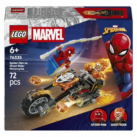"LEGO 76335 Marvel Super Heroes Spider-Man vs. Ghost Rider auf seinem Motorrad"
