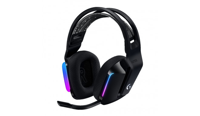 LOGITECH G733 LIGHTSPEED Wireless RGB Gaming Headset - BLACK