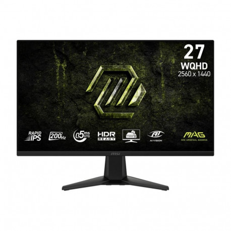 MSI LCD Monitor||27 "|2560 x 1440 pixels|Wide Quad HD|Native aspect ratio 16:9|LCD|Flat|MAG275QFE20