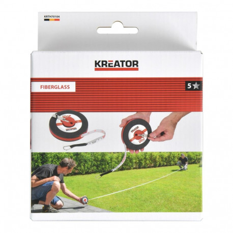 Kreator mõõdulint KRTH70104, 20 m, 13 mm, klaasplast, niiskuskindel, roostekindel, MID klass 3