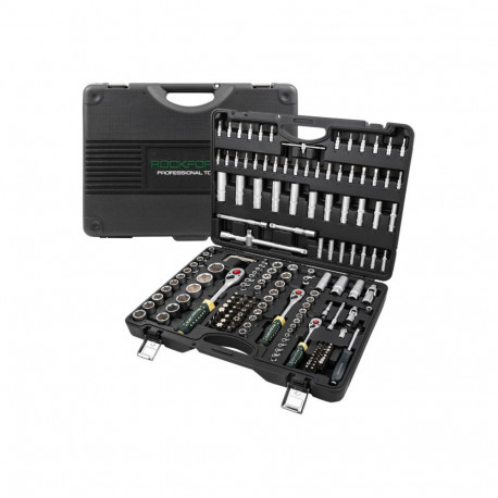 Tool Set, ROCKFORCE, RF-41793-5, 179 pieces, 1/4, 3/8, 1/2 inch, Cr-V steel