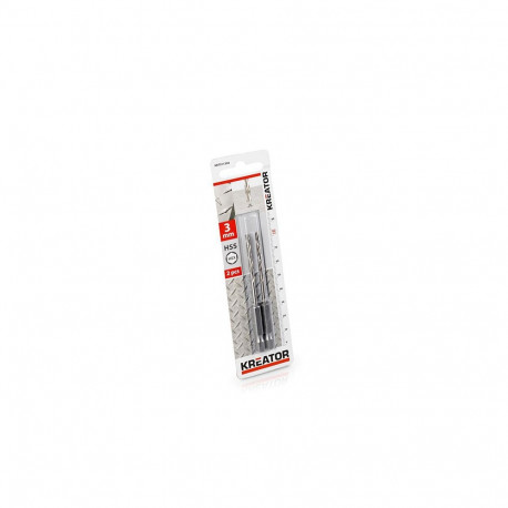 HEX drill for metal HSS 3.0x82mm (2pcs.) Kreator