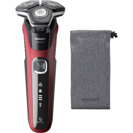 Philips pardel Series 5000 S5883/10 trimmer, must, punane