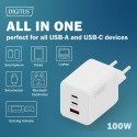 The DIGITUS USB GaN Charger (Model: DA-10304) is a high-performance, compact wall c