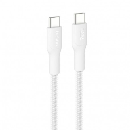Belkin kaabel CAB025hq3MWH USB-C/USB-c 240W 3m punutud, valge