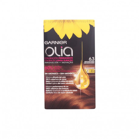 GARNIER OLIA coloración permanente sin amoniaco #6.3-rubio oscuro dorado 1 u