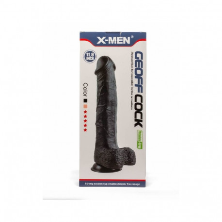 Dildo GEOFF z przyssawką 30cm X-MEN