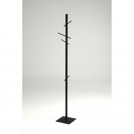 Riidenagi COSMOS, K-193cm, alus 30x30cm; 4 pikka konksu/ must