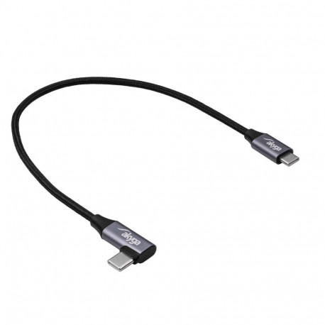 Kaabel; USB 2.0; USB-C-pistik, nurgeline USB-C-pistik; nikeldatud, 0,3m