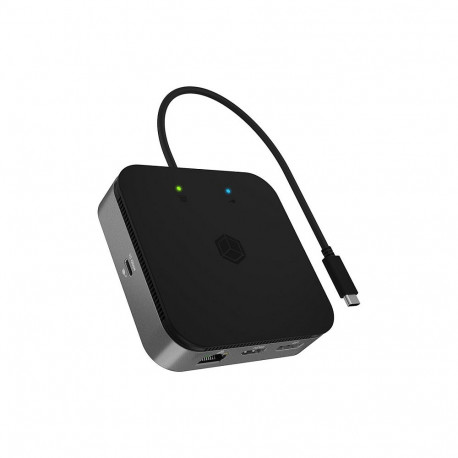 "ICY BOX IB-DK408-C41 USB4/Thunderbolt 4 7-in-1 PD 60W DockingStation"