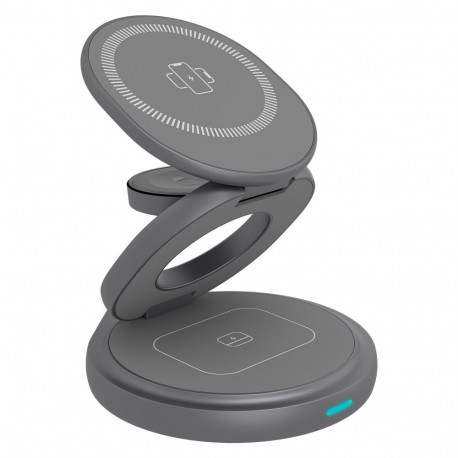 ICY BOX laadimisjaam 3-in-1 magnetiline kokkupandav Apple Watch / iPhone / AirPods