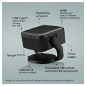 Epson projektor EF-22B 1920x1080 16:9 1000-Lumen 3-LCD Laser HDMI USB FHD Bluetooth kõlar, must